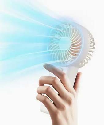 Вентилятор від 2 батарей ААА Бежевий (WF-590) - фото 2 Вентилятор від 2 батарей ААА Бежевий (WF-590) - фото 2