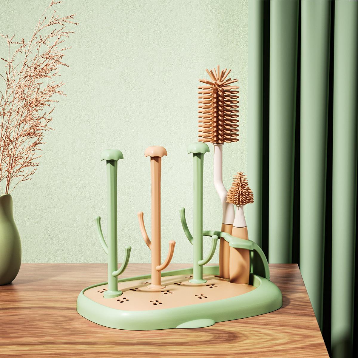 Сушилка для бутылочек Mommy Bag с ершиками Мятно-персиковый (144066) Сушилка для бутылочек Mommy Bag с ершиками Мятно-персиковый (144066)