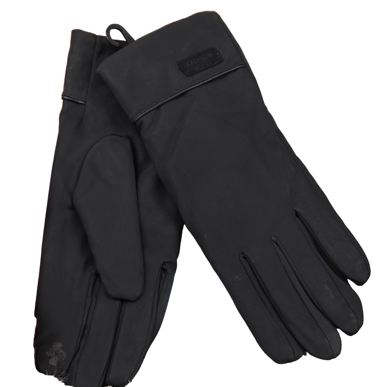 Перчатки женские сенсорные утепленные плащевка на меху S-M (34110)