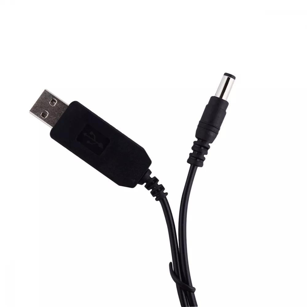 Кабель переходник USB to DC 12V 90 см Black (73cbd106) - фото 3