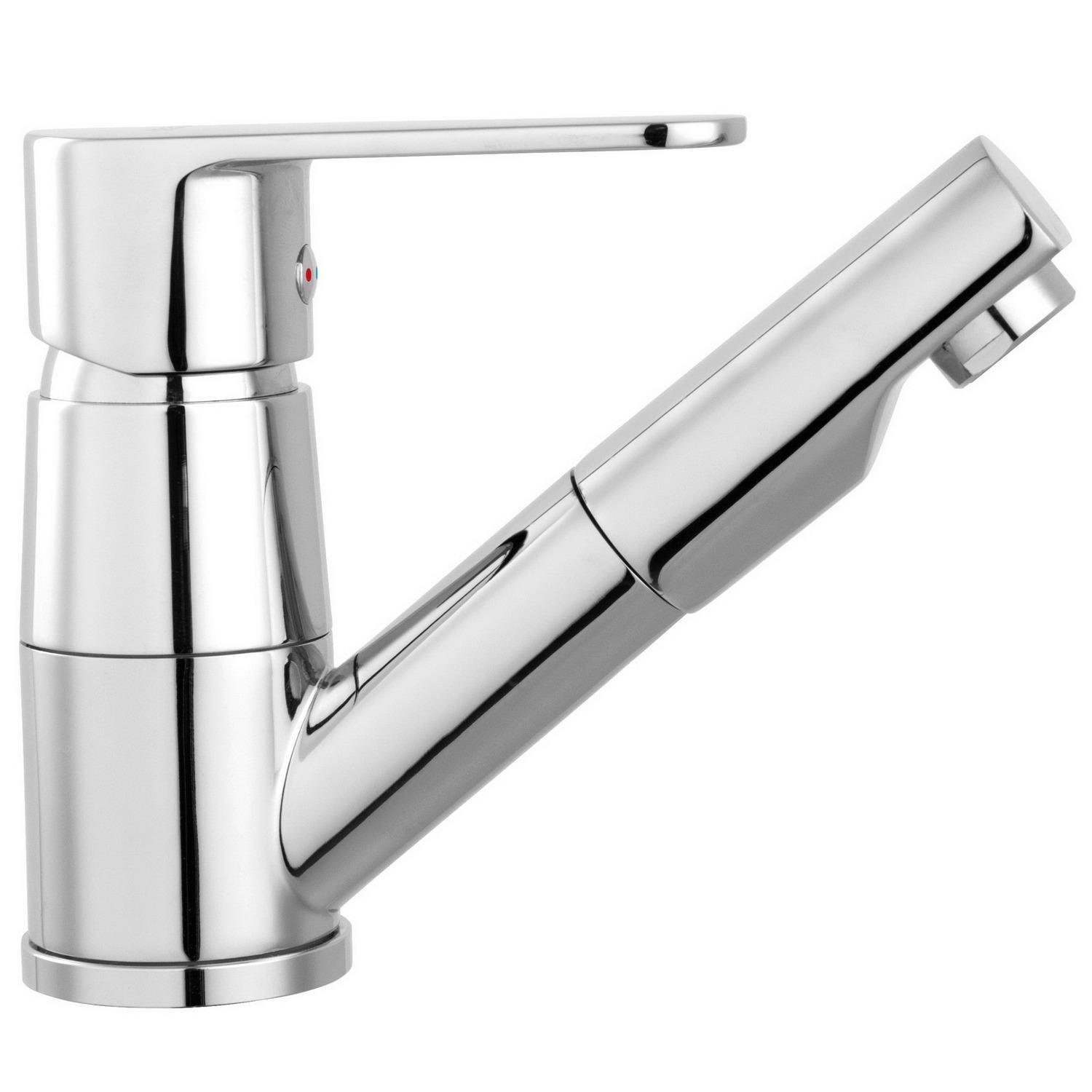 Смеситель для кухни Ferro Algeo BAG2APO с выдвижной воронкой Хром (247116)