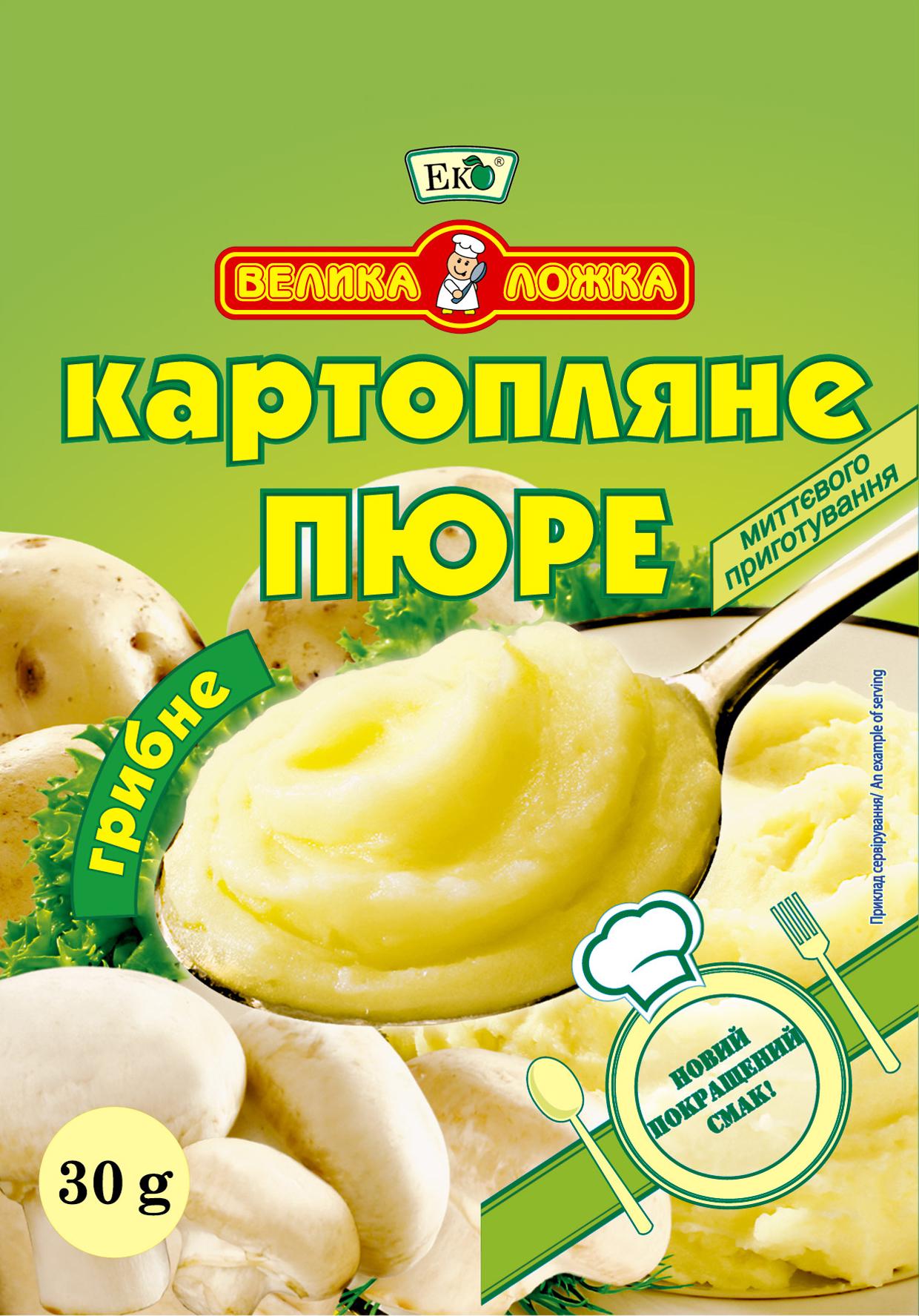 Картопляне пюре грибне Еко 30 г (27893) Картопляне пюре грибне Еко 30 г (27893)
