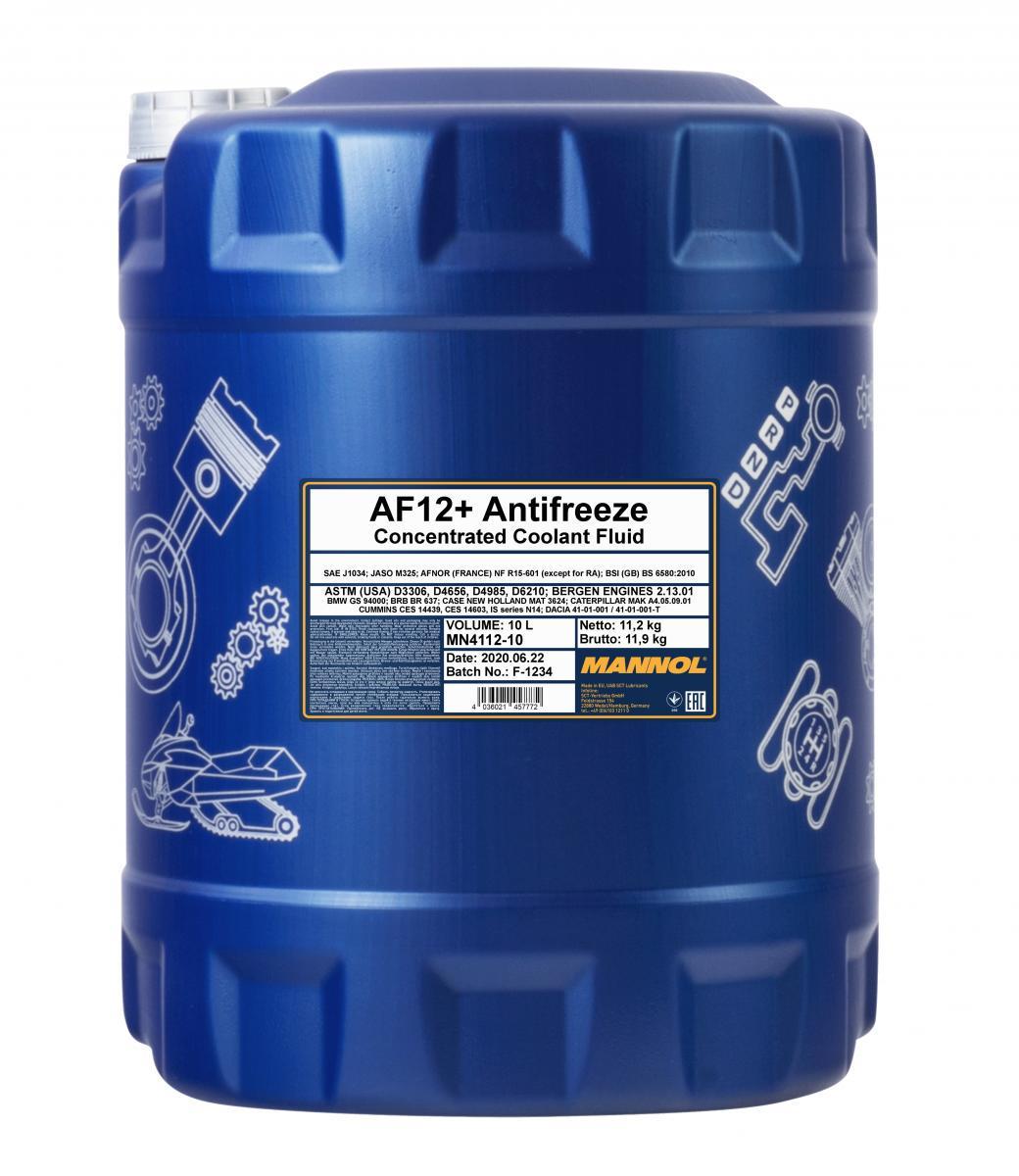 Концентрат антифриза Mannol 4112 Longlife Antifreeze AF12+ 10 л Красный (MN4112-10)