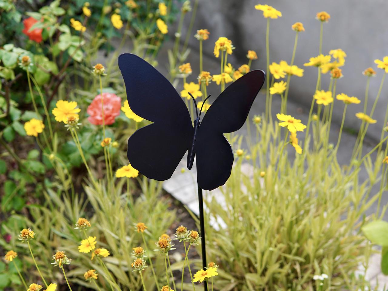 Декор для сада/клумбы или газона Бабочка из металла Черный (DCR073) - фото 6 Декор для сада/клумбы или газона Бабочка из металла Черный (DCR073) - фото 6