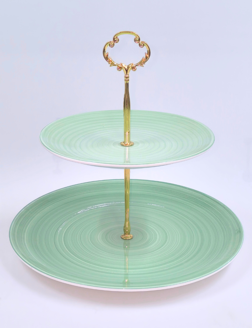 Фруктовница LED Home Assort двухъярусная фарфоровая 26/20 см (B100085)