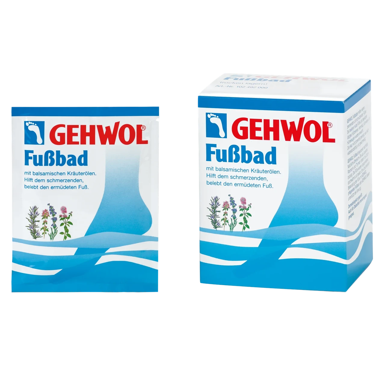 Ванна для усталых ног Gehwol Fussbad 10 пакетов по 20 г Ванна для усталых ног Gehwol Fussbad 10 пакетов по 20 г