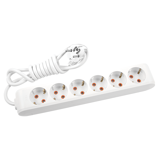 Удлинитель шестиместный Viko Multi-Let с заземлением 2 м (27849017)