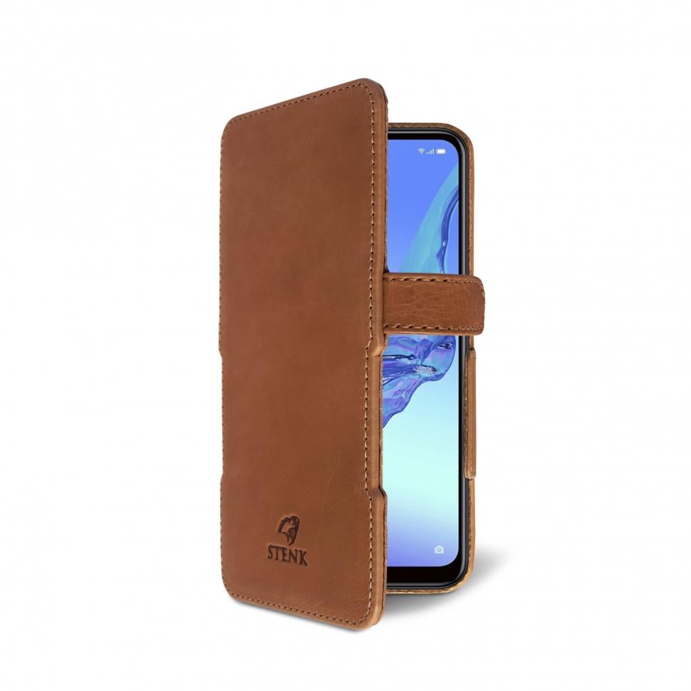 Чехол книжка Stenk Prime для OPPO A53 Коричневый (68128)