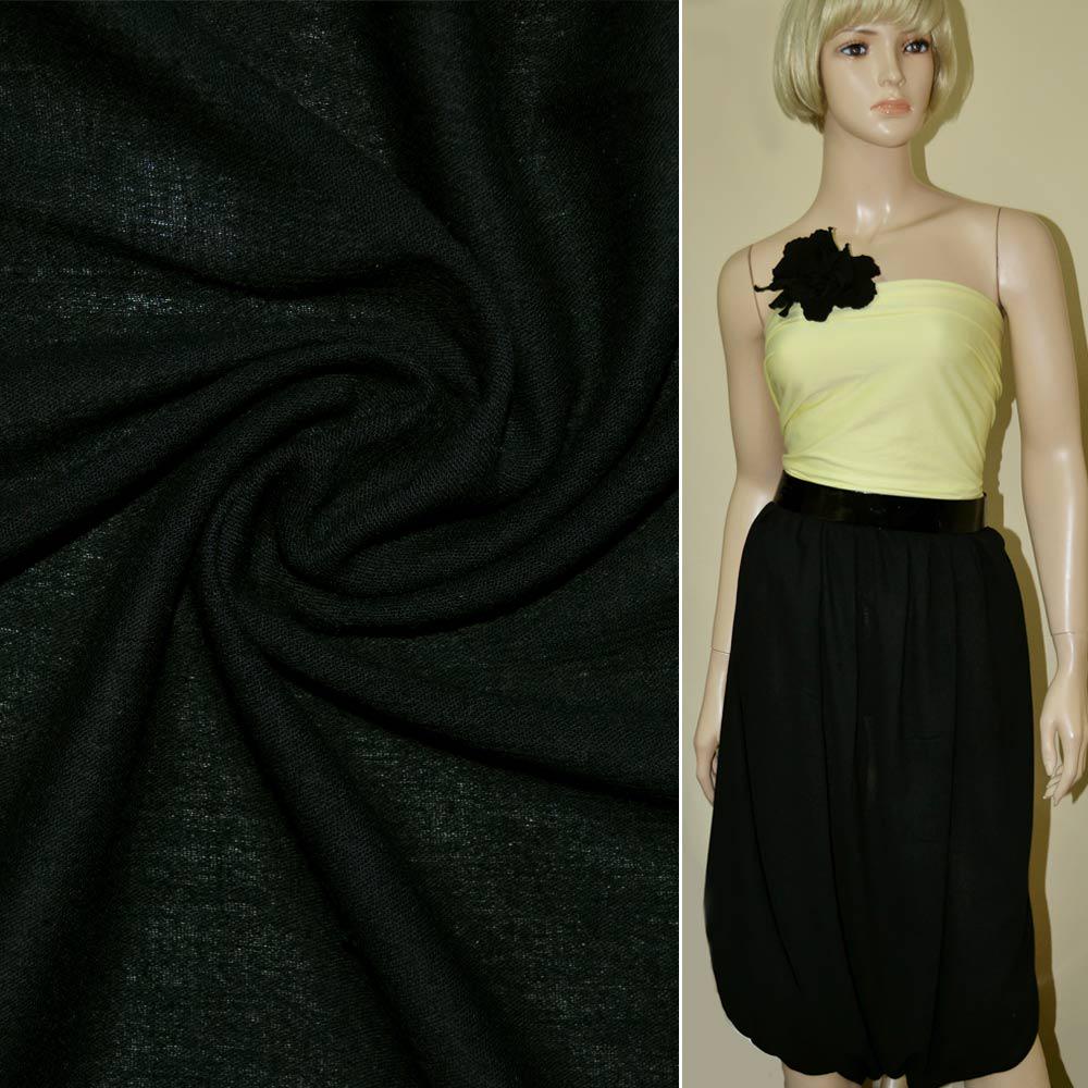 Тканина марлевка жата стрейч ширина 125 см Чорний (12802.005) - фото 2 Тканина марлевка жата стрейч ширина 125 см Чорний (12802.005) - фото 2