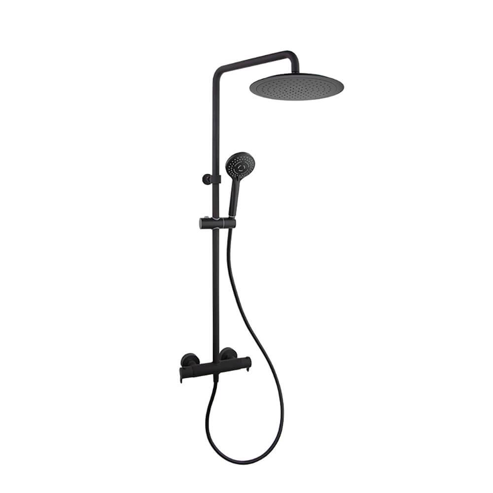 Душова система з термостатом Ramon Soler Blautherm матовий Чорний (944801RP300NM94D303396)