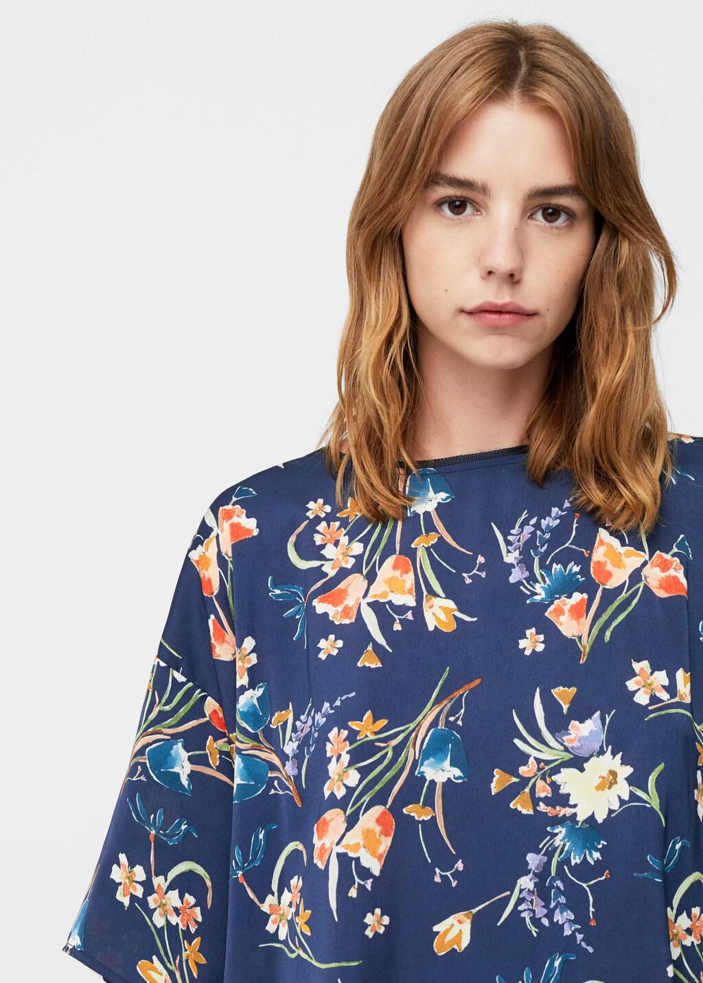 Блузка Mango M Синий (2000000821764) - фото 2 Блузка Mango M Синий (2000000821764) - фото 2