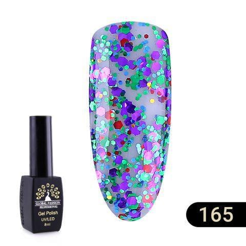 Гель-лак Global Fashion Black elite 165