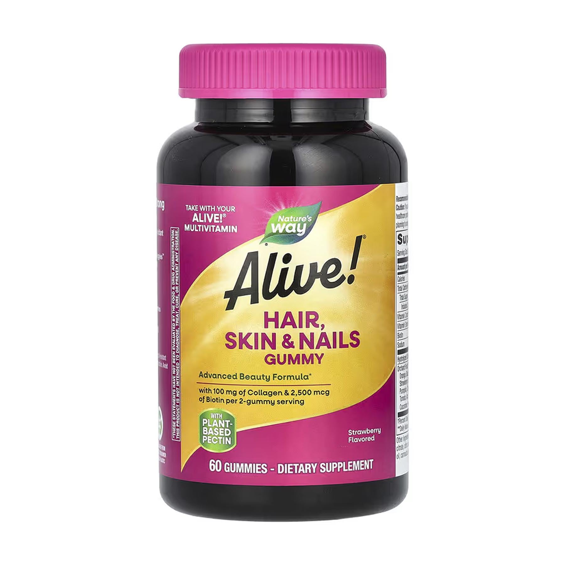 Вітаміни Nature's Way Alive! Hair Skin&Nail Gummy 60 gummies