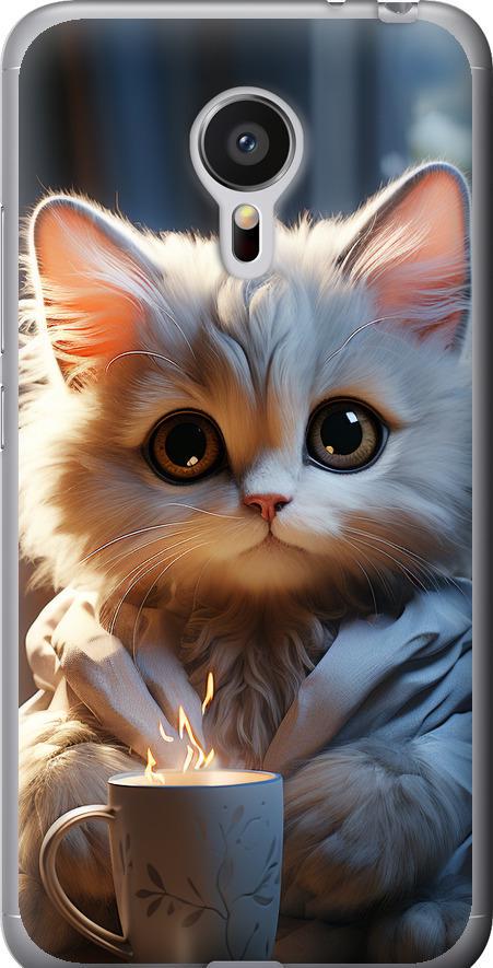 Чехол на Meizu MX5 White cat (5646t-105-42517)