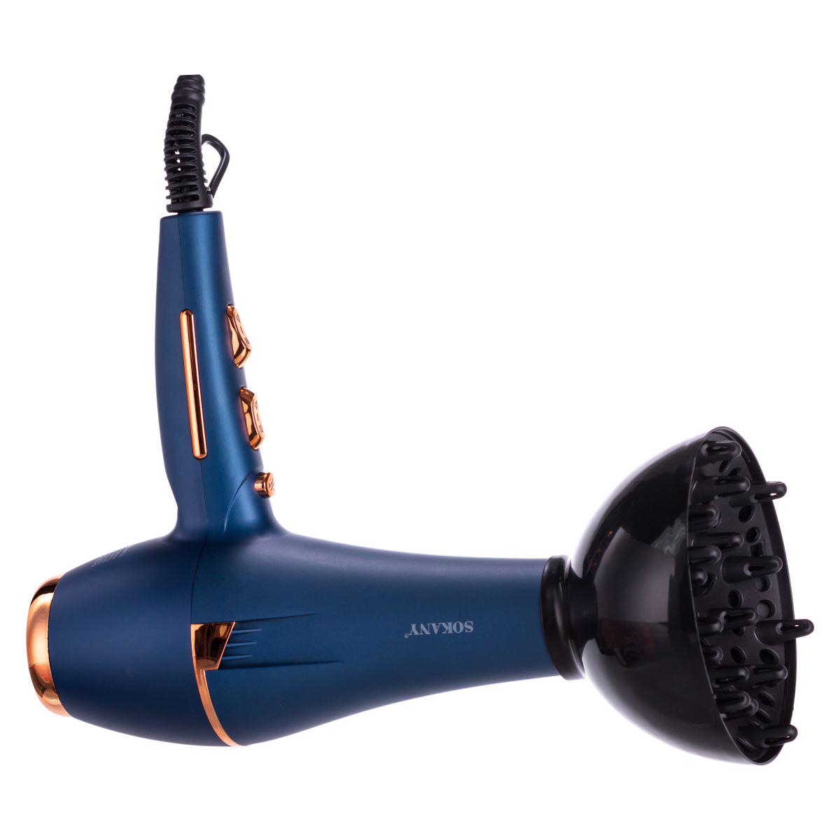 Фен для волосся Sokany SK-14001 з насадками концентратор та дифузор 2400 Вт (7408) - фото 11 Фен для волосся Sokany SK-14001 з насадками концентратор та дифузор 2400 Вт (7408) - фото 11