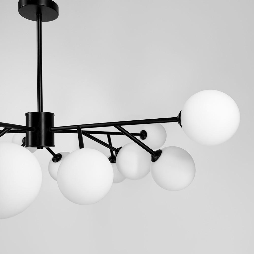 Люстра стельова Grand Bunch на 15 плафонів Ø 110 см Чорний (AOC 20/15 BK) - фото 3