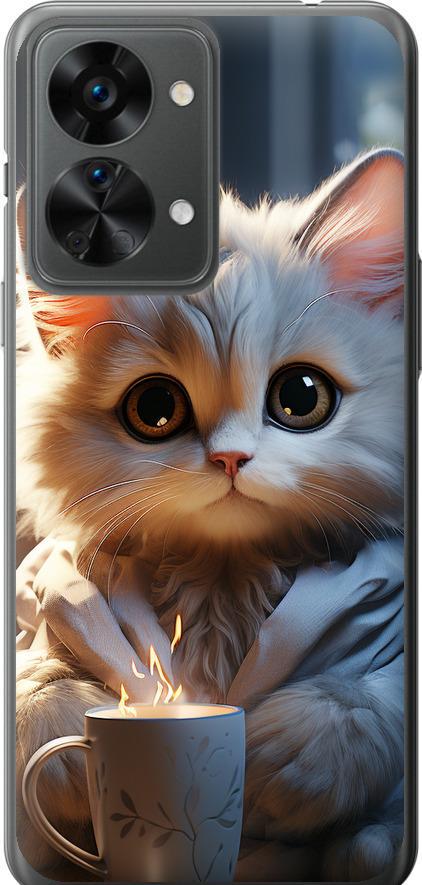 Чехол на OnePlus Nord 2T White cat (5646u-2640-42517)