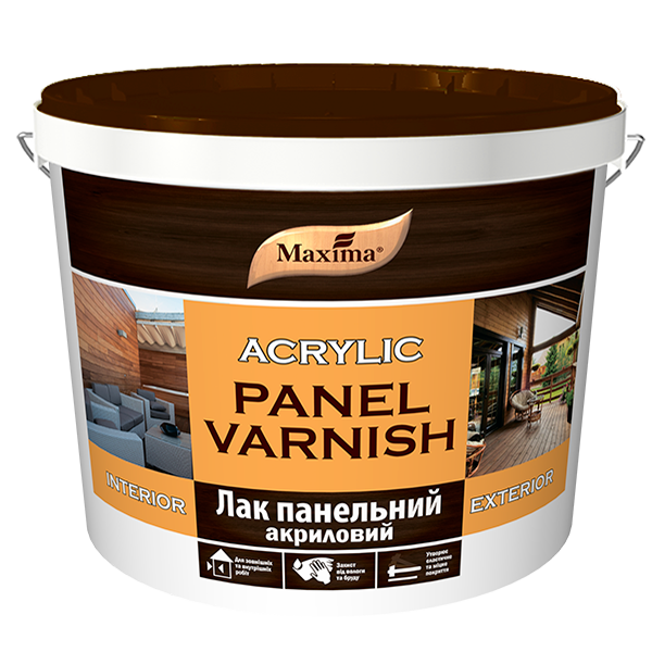 Лак панельный акриловый Maxima бесцветный шелковисто-матовый 3 л (29901652)