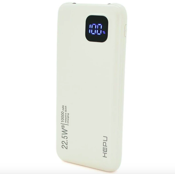 Повербанк Hepu HP-207 10000 mAh PD/QC/22,5W с фонариком