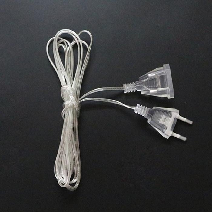 Подовжувач перехідник для гірлянд 3 м Прозорий (3289)