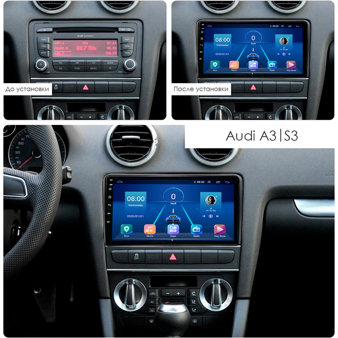 Магнітола штатна Audi A3 S3 2008-2012 9" 2+32 4G GPS Wi-Fi Premium - фото 4