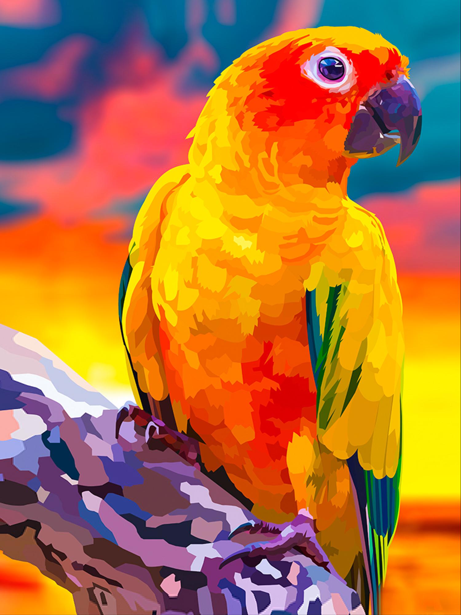 Алмазная мозаика Santi Яркий попугай 30x40 см (Top-954293)