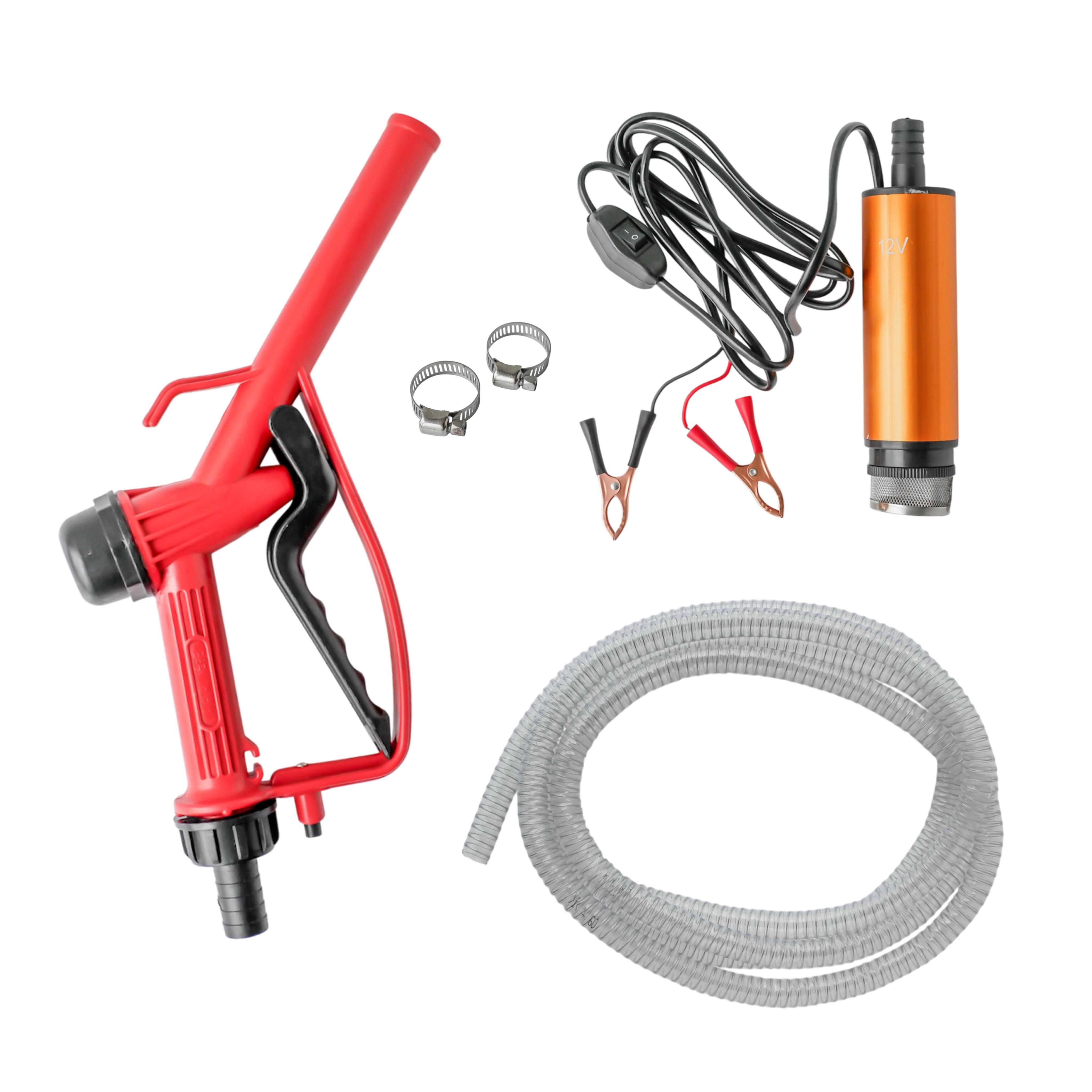 Насос для перекачування палива 12V з шлангом і пістолетом 50 мм (2414952469)