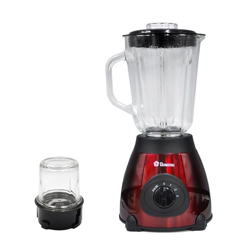 Блендер стаціонарний Domotec 6611 MS з чашею 1,5 л та кавомолкою 1000 Вт Червоний (a3f5c28e)