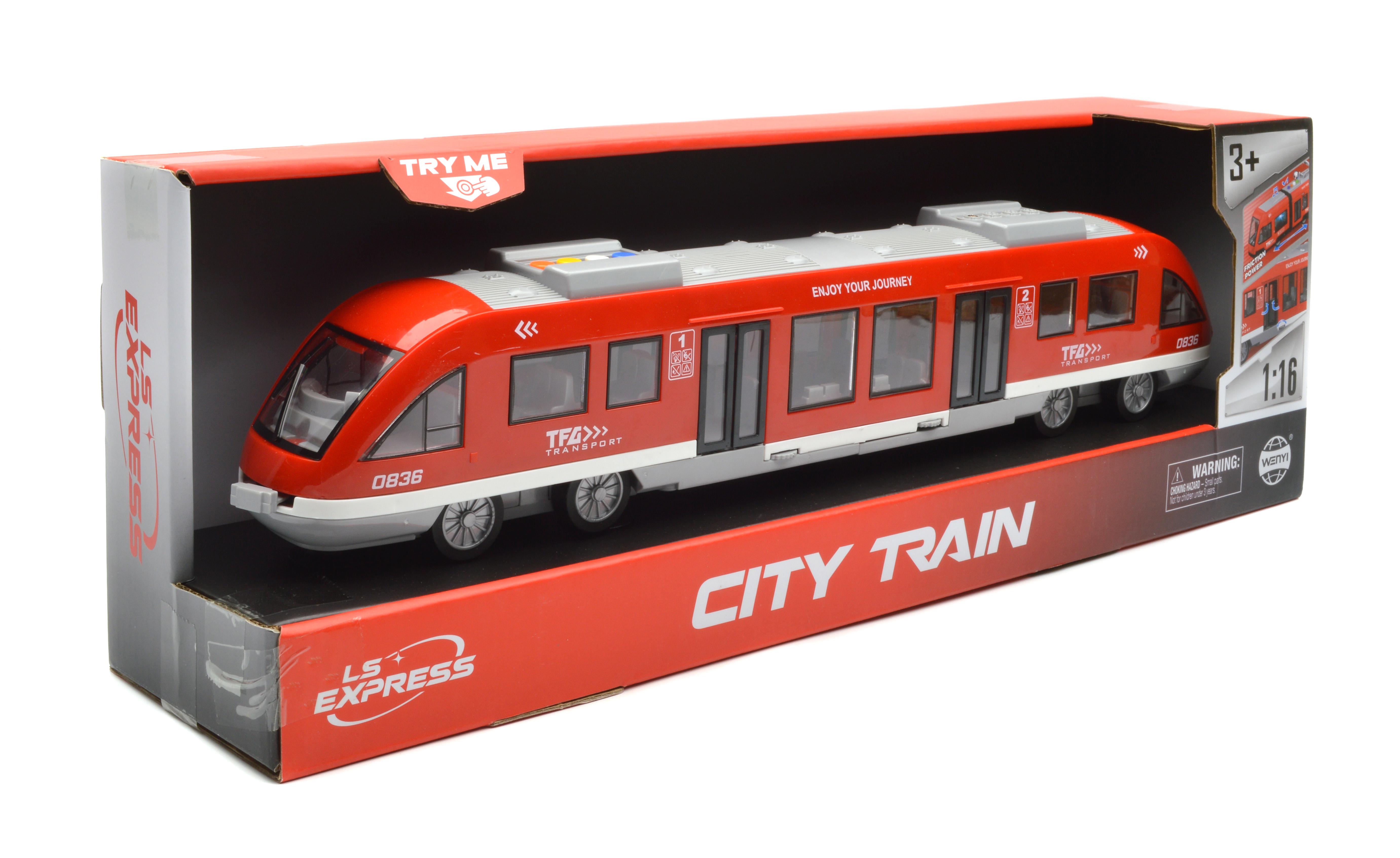 Игрушка скоростной поезд инерция/свет/звук/открывающаяся дверь (WY920B) - фото 7