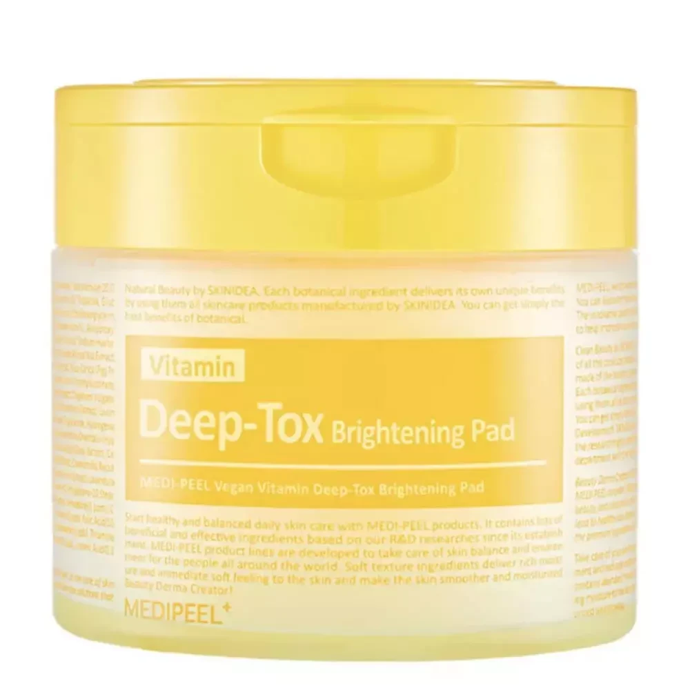 Витаминные светящиеся для лица Medi-Peel Vegan Vitamin Deep-Tox Brightening Pad 70 шт. (821147)