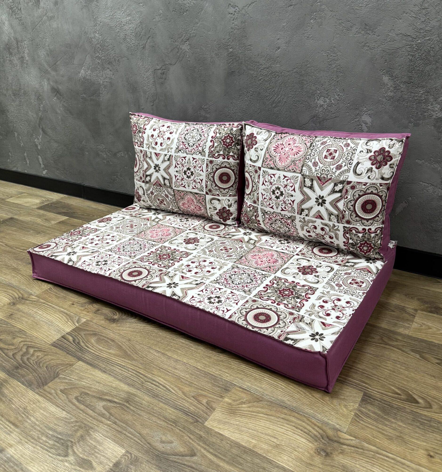 Комплект матрас с подушками Comfort Home Abstraction на поддоны/качели/каркасы/садовая мебель панама 120х60х40х5 см - фото 1 Комплект матрас с подушками Comfort Home Abstraction на поддоны/качели/каркасы/садовая мебель панама 120х60х40х5 см - фото 1