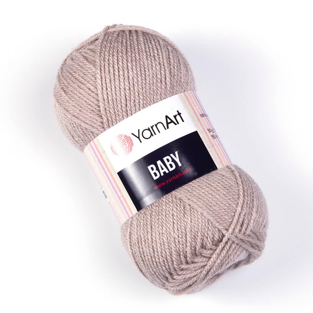 Пряжа YarnArt Baby 857 Серо-бежевый (6033)