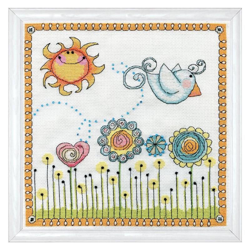 Набор для вышивания крестиком Design Works 2914 Fly Away Birdie (19072)
