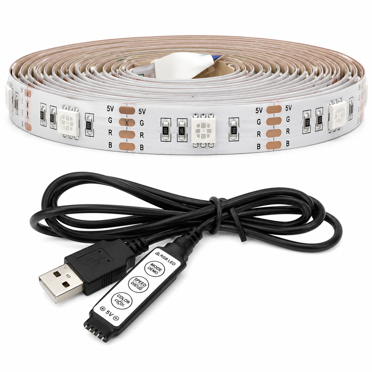 Светодиодная лента 5050 RGB USB 5V (35548681)