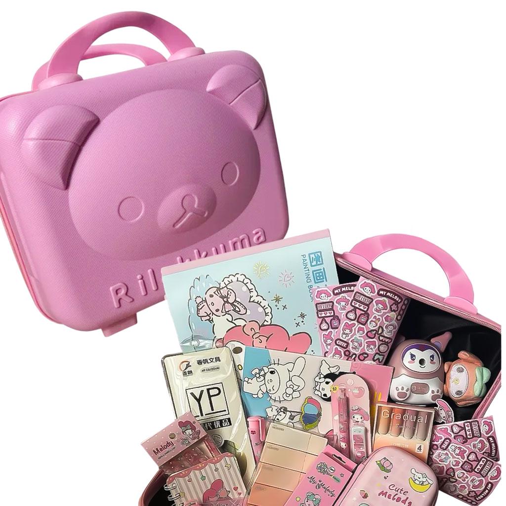 Набір канцелярії в чемодані Зайка 55в1 Рожевий - фото 4 Набір канцелярії в чемодані Зайка 55в1 Рожевий - фото 4