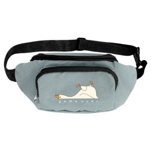 Поясная сумка-бананка Гусь - game over Серый (15543152-4-192427) Поясная сумка-бананка Гусь - game over Серый (15543152-4-192427)