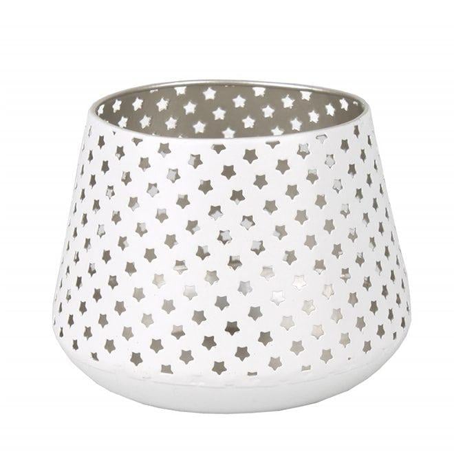 Подсвечник металлический Flora 8,5 см Белый (50154)