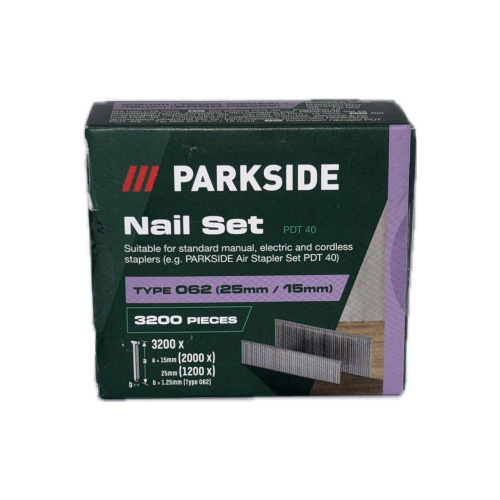 Набір скоб 25 мм і 15 мм 3200 шт. для ручних і пневмостеплерів