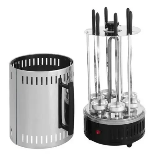 Шашличниця електрична Rainberg RB-8612 BBQ на 6 шампурів 3200 Вт