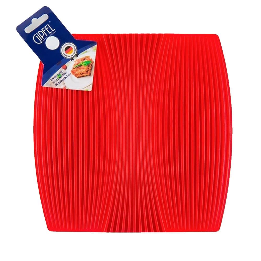 Силиконовая подставка под горячее GIPFEL Красный (0332) - фото 1