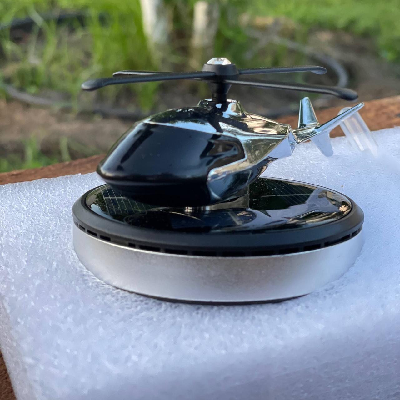 Ароматизатор в машину на сонячних елементах у формі вертольота Сірий - фото 6 Ароматизатор в машину на сонячних елементах у формі вертольота Сірий - фото 6