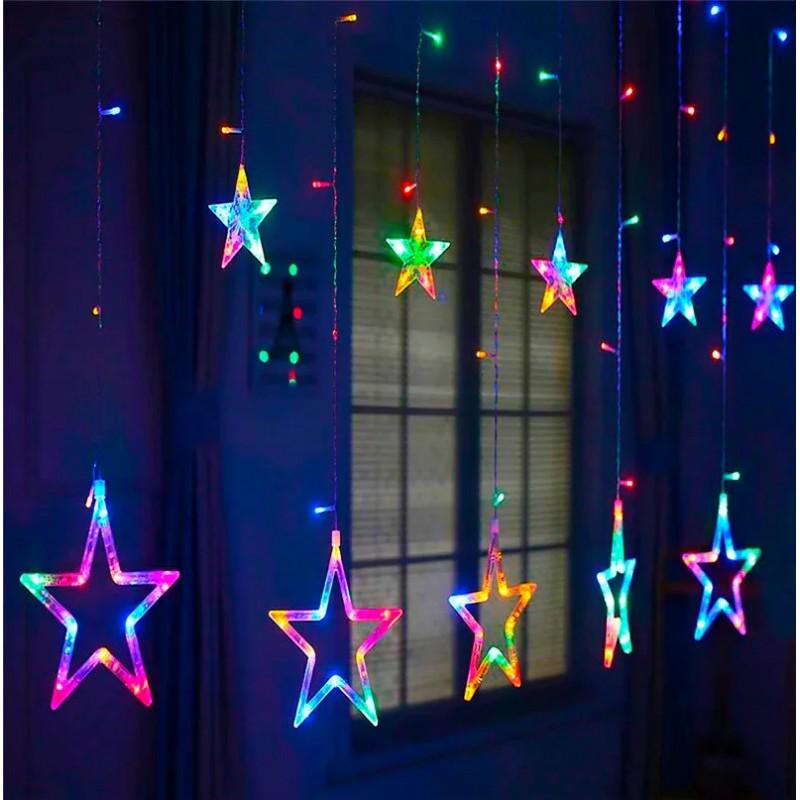 Гирлянда-бахрома Matrix Stars Curtain12 3мх0,8х0,5 3 м Разноцветный (НФ-00007637)