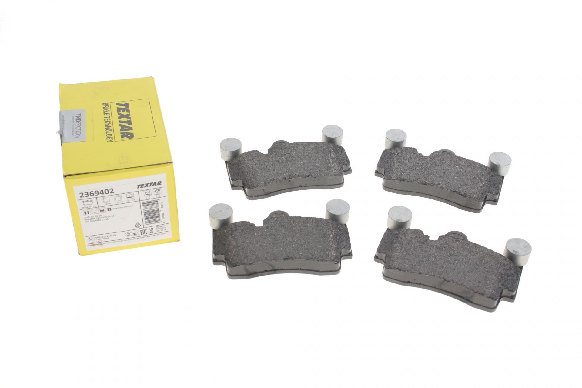 Колодки тормозные задние TEXTAR Audi Q7/VW Touareg 2.5D-6.0D 02- Brembo - (2369402) Колодки тормозные задние TEXTAR Audi Q7/VW Touareg 2.5D-6.0D 02- Brembo - (2369402)