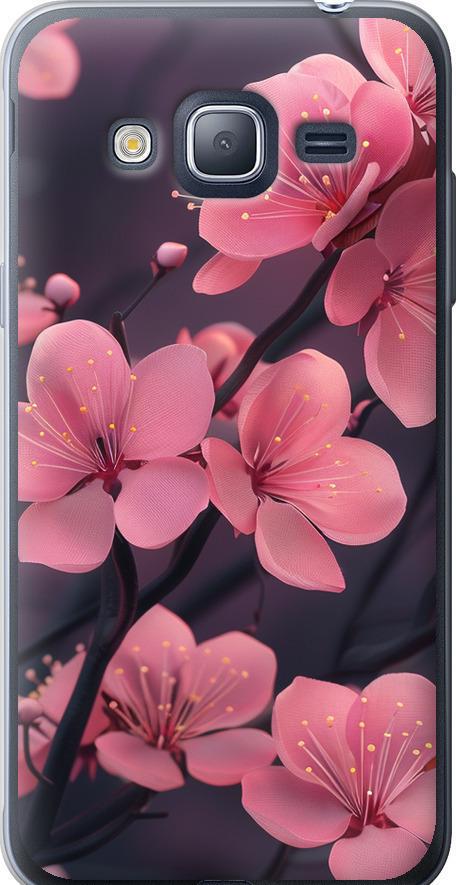 Чехол на Samsung Galaxy J3 Duos (2016) J320H Пурпурная сакура (6075t-265-42517)