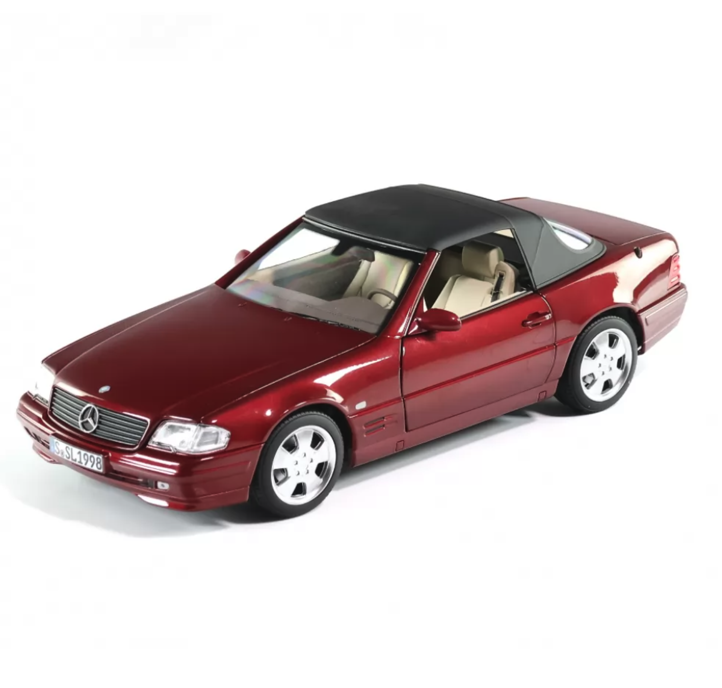 Модель автомобиля Mercedes-Benz SL 500 R129 1998-2001 1:18 Amber Red (B66040658) - фото 2