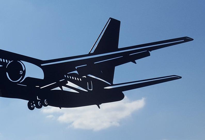 Флюгер на дах Літак металевий Чорний (9592337) - фото 2 Флюгер на дах Літак металевий Чорний (9592337) - фото 2