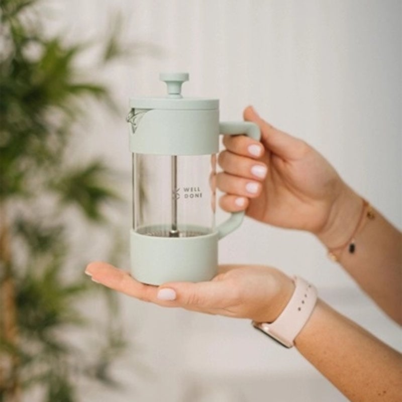 Заварник Well Done WD-8053A френч-пресс стеклянный 350 мл Mint (26202756) - фото 8 Заварник Well Done WD-8053A френч-пресс стеклянный 350 мл Mint (26202756) - фото 8