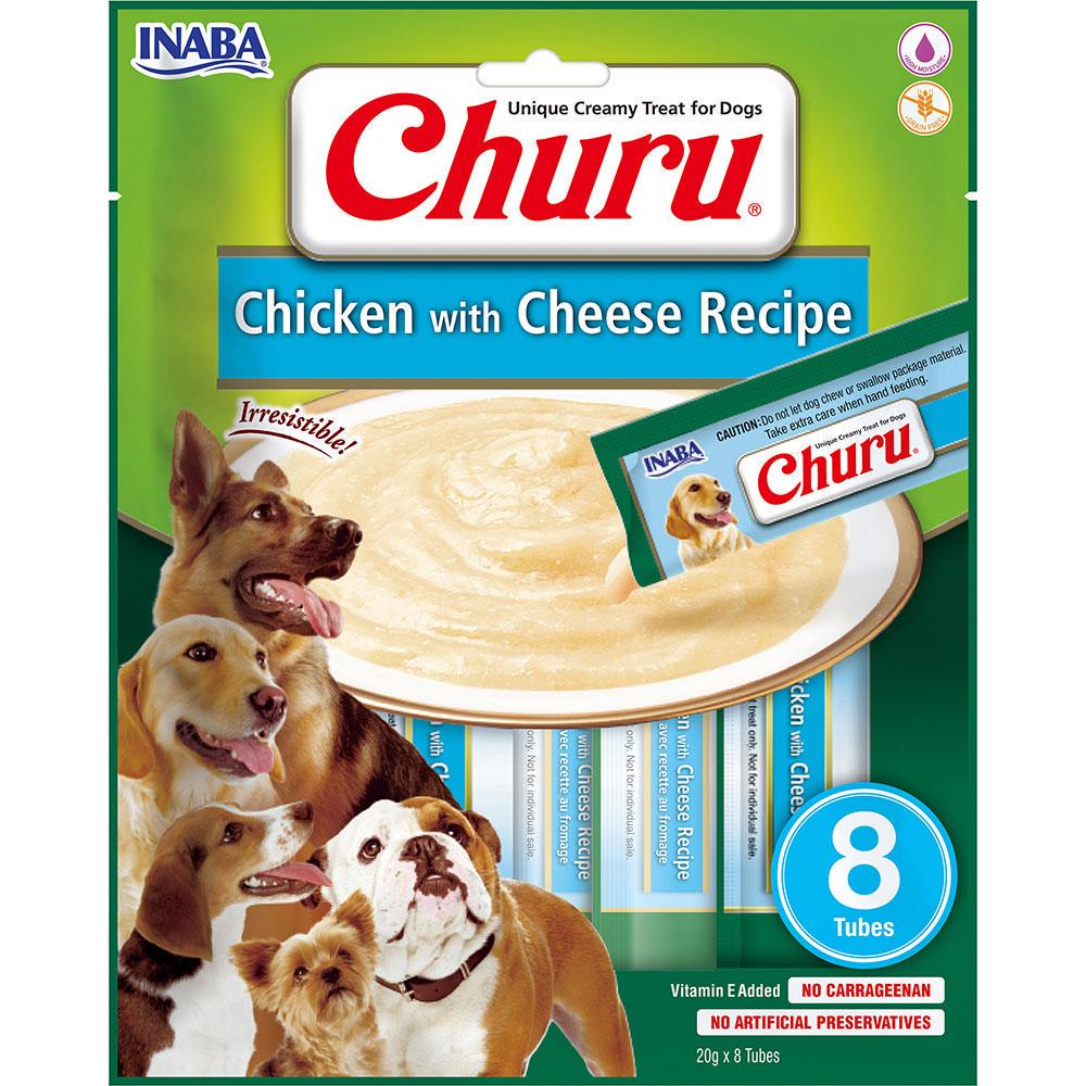 Лакомство для собак INABA Churu Сливочный мусс в стиках с курицей и сыром 8 шт. 20 г (1924355356)