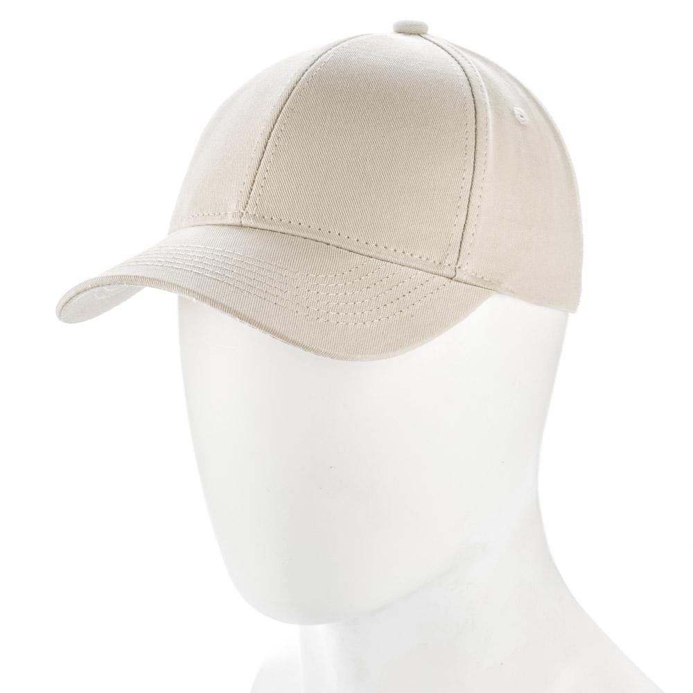 Бейсболка Atrics IBK220 из хлопковой ткани с регулировкой размера M р. 55-56 Светло-бежевый