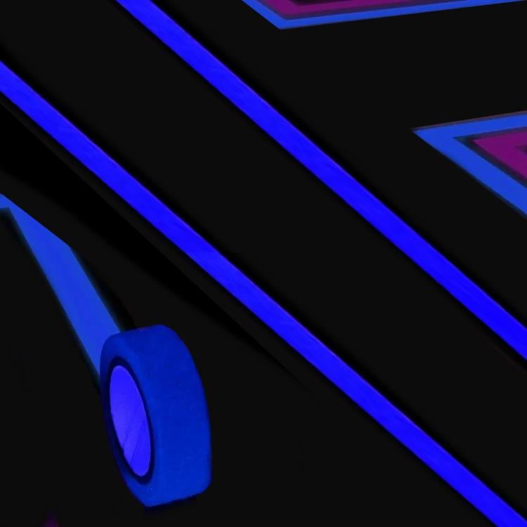 Лента клейкая флуоресцентная 1,5 см x 5 м Голубой (2498596027) - фото 2